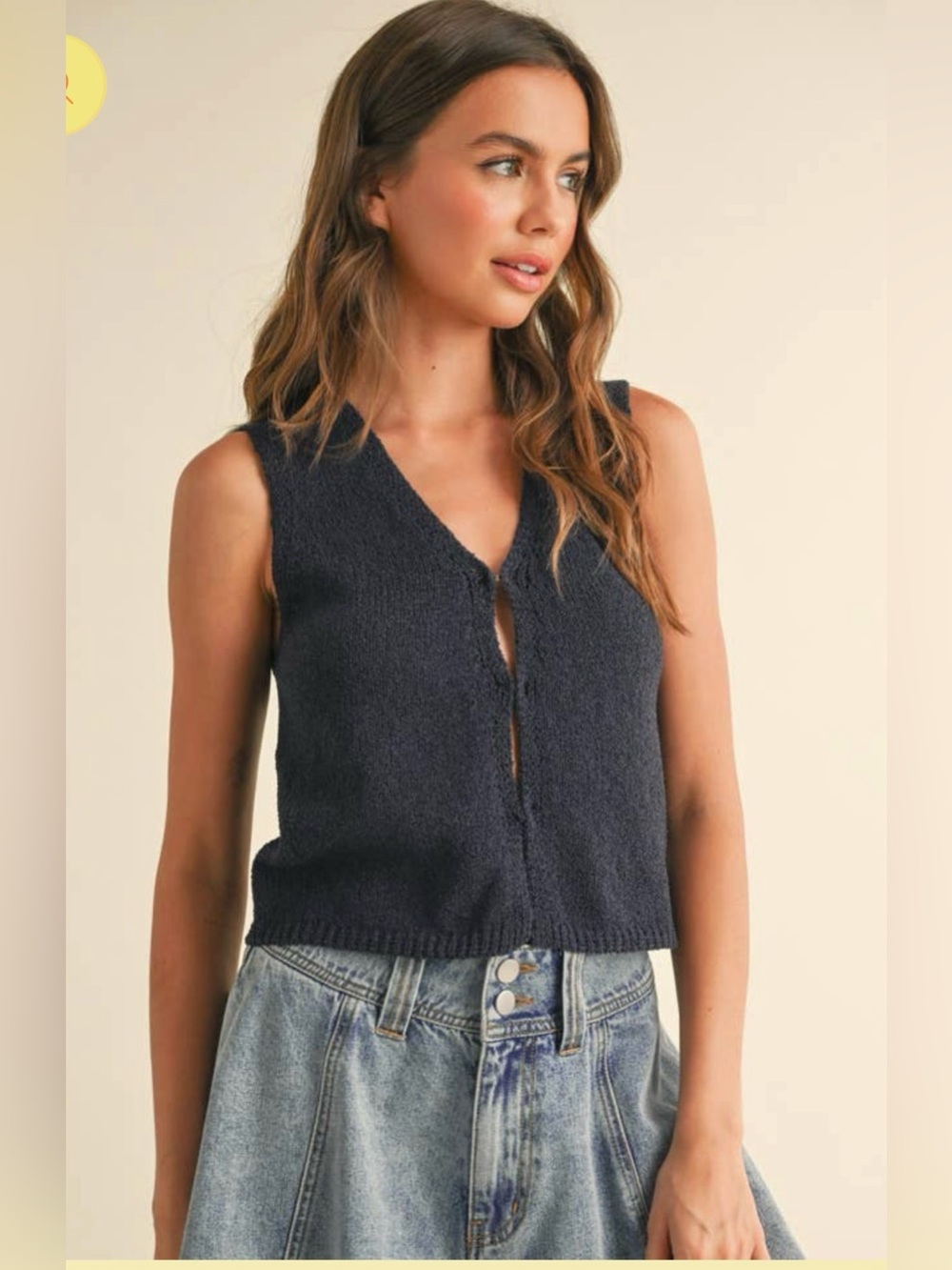 Miou Muse Vest Cardigan
